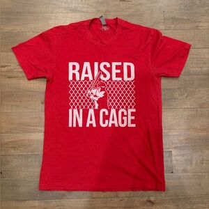 Next Level Apparel Red Graphic Tee